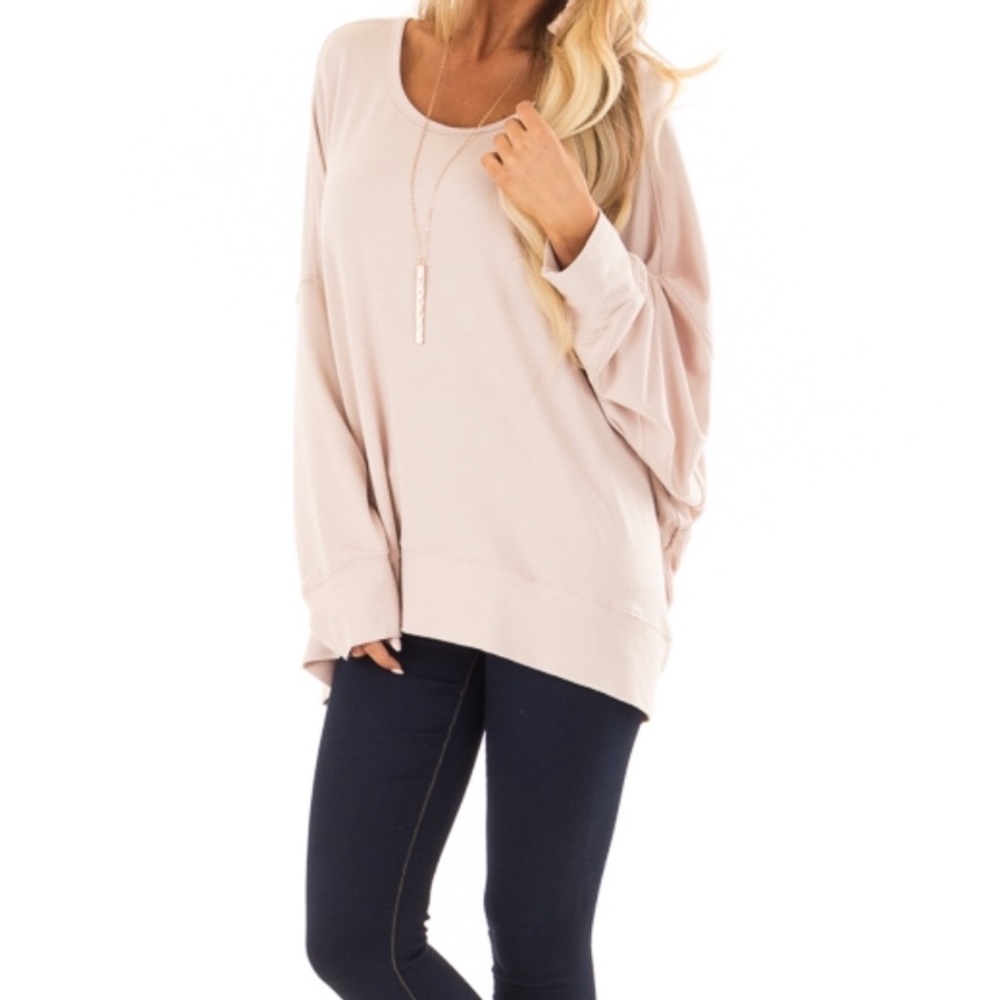 LAST 1❤️Dusty Blush Long Sleeve Top - Picture 6 of 8